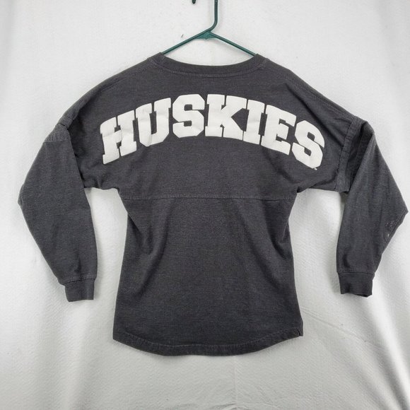 Northern Illinois Huskies Shirt Men's Long Sleeve Pullover Tee NCAA Black Small - Picture 8 of 12